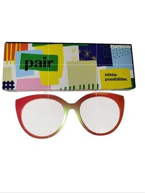 Pair Eyewear Brand Zuri Style Magnetic Topper "The Apricot Ombre" Premium Topper